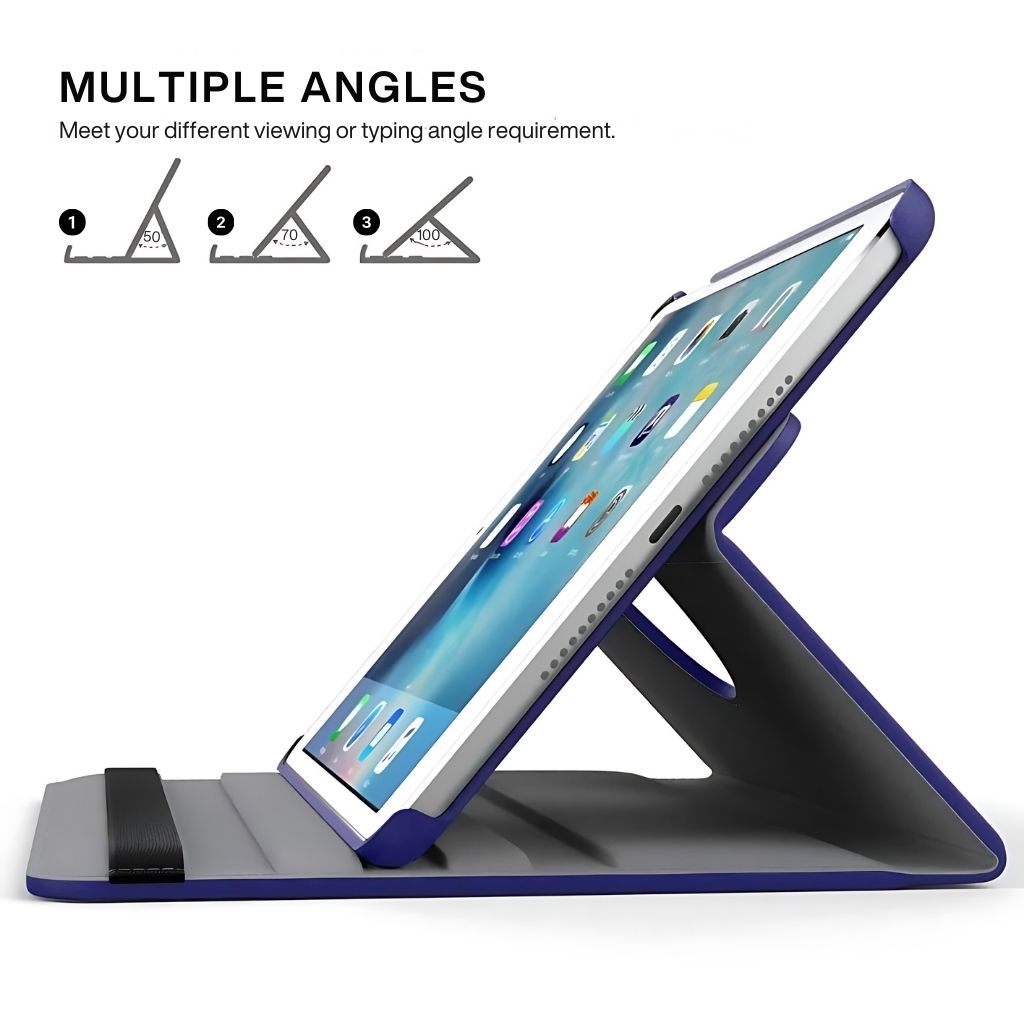 Leather Folio Case with Kickstand for iPad