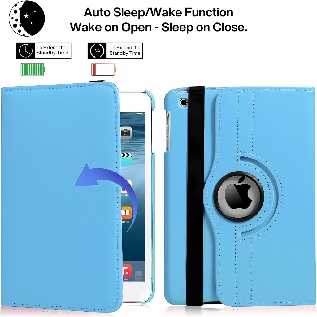 Leather Folio Case with Kickstand for iPad