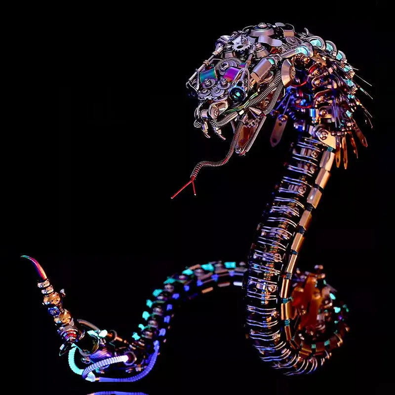 3D Metal Puzzles Series Steampunk Mechanical Cobra
