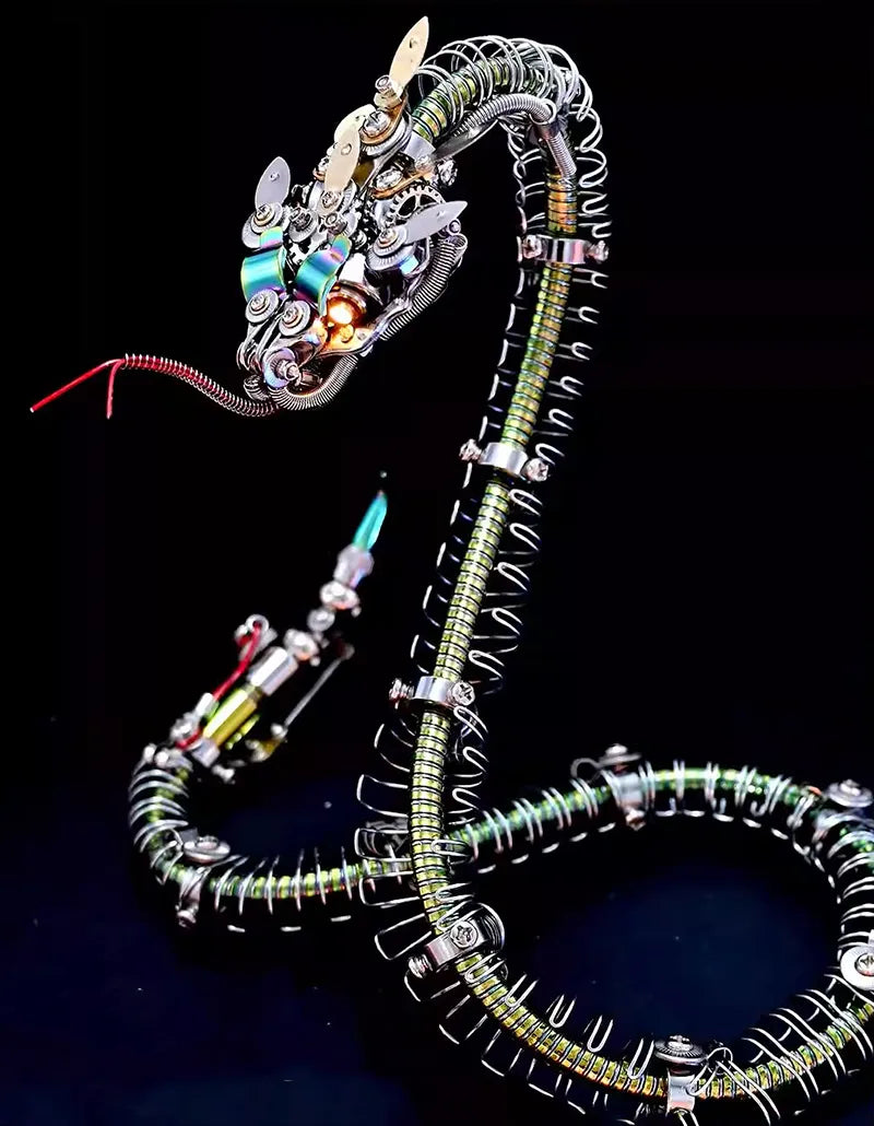 3D Metal Puzzles Series Steampunk Mechanical Rattlesnake
