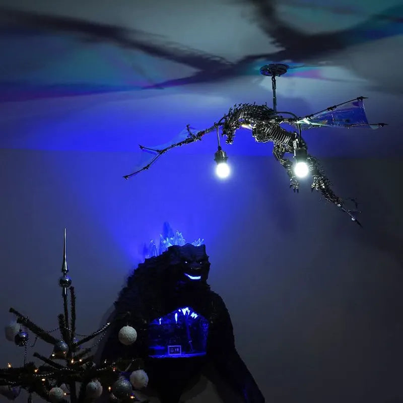 3D  Metal puzzles Bloodthirsty Aurora Dragon