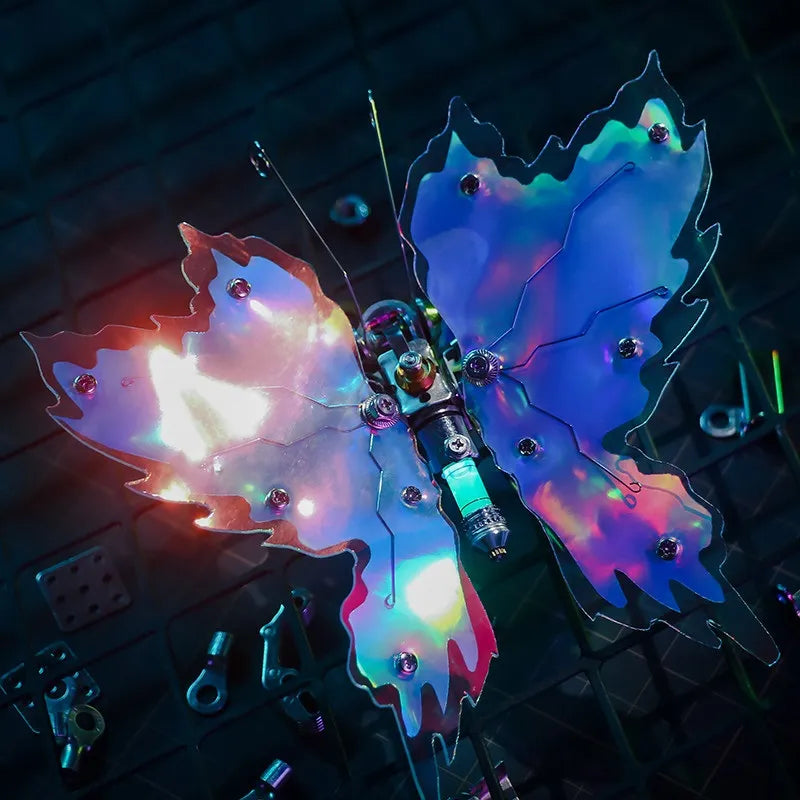 3D Metal Puzzles Series Blue-Flame Butterfly