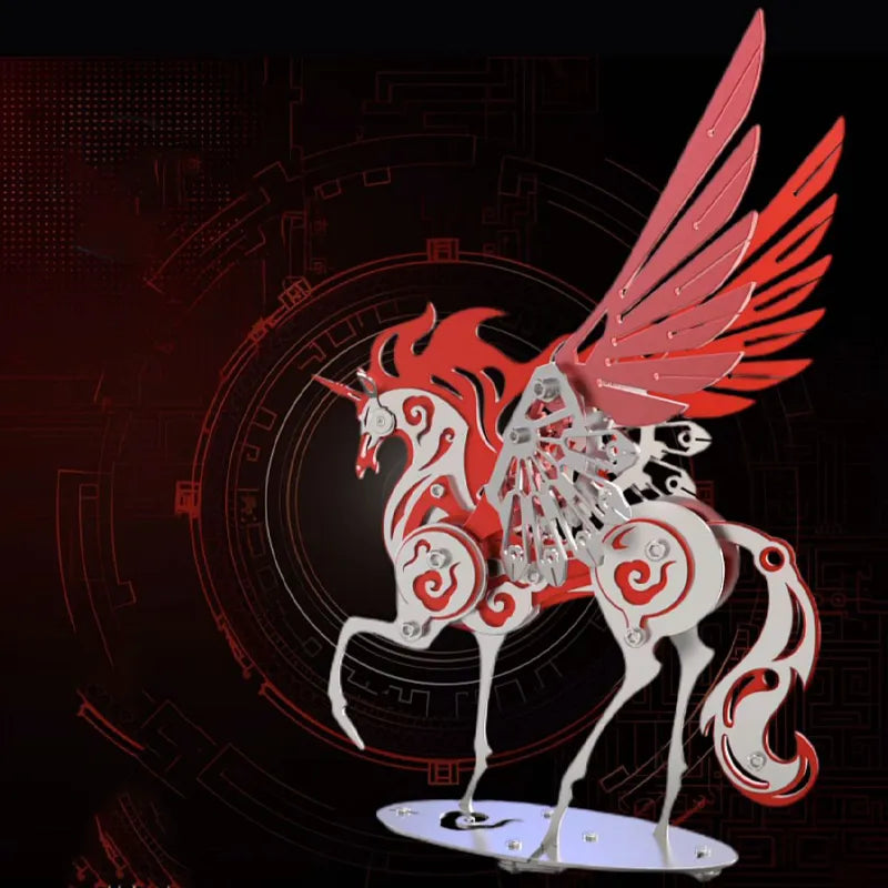 3D Metal Puzzles Series Mechanical Unicorns