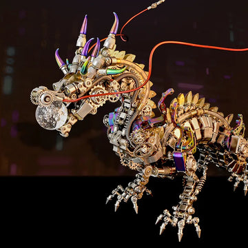 3D metal puzzles series Mechanical Dragon