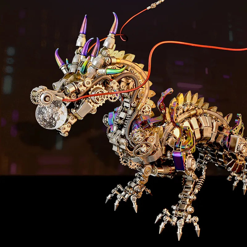 3D metal puzzles series Mechanical Dragon
