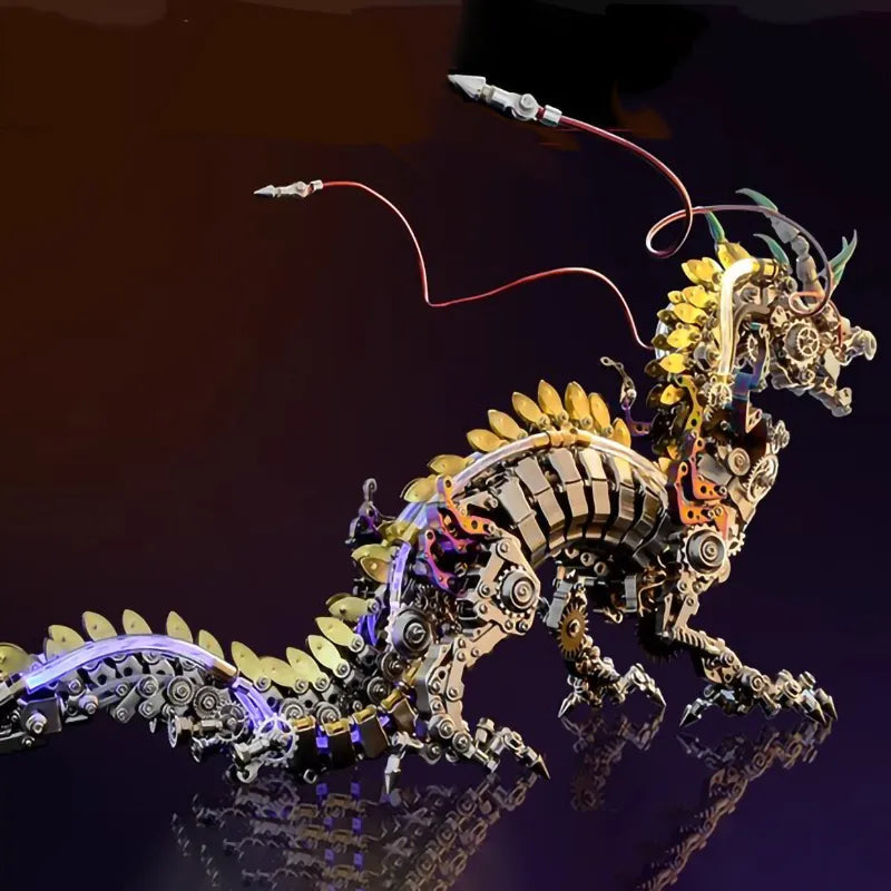 3D metal puzzles series Mechanical Dragon