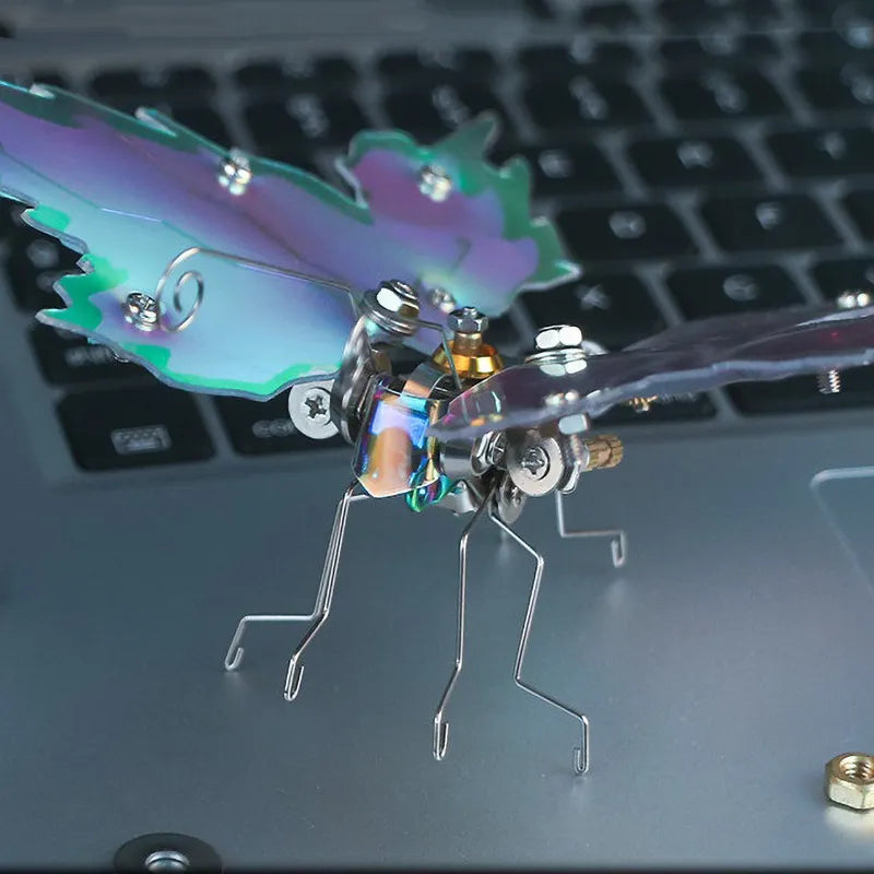 3D Metal Puzzles Series Blue-Flame Butterfly