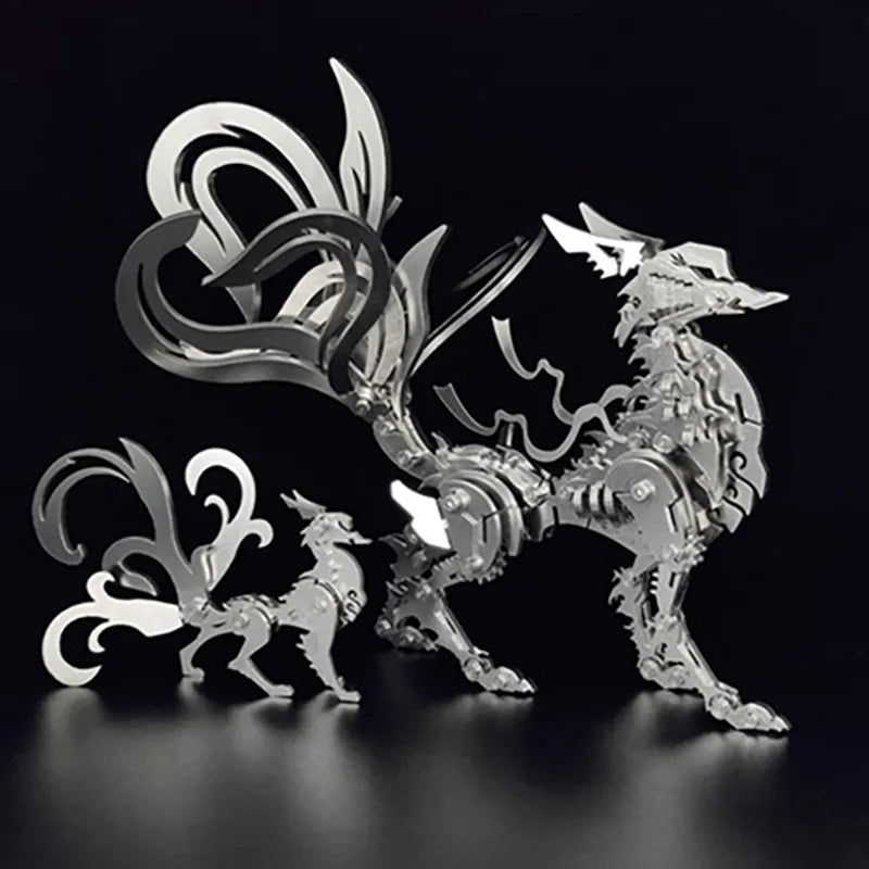 3D Metal Puzzles Series Mechanical Nine-Tailed Fox