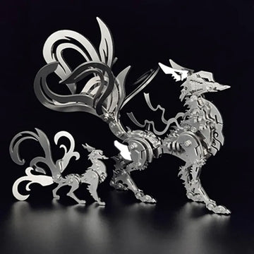 3D Metal Puzzles Series Mechanical Nine-Tailed Fox