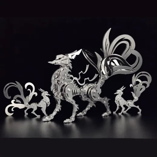 3D Metal Puzzles Series Mechanical Nine-Tailed Fox