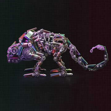 3D Metal Puzzles Series Mechanical Chameleon