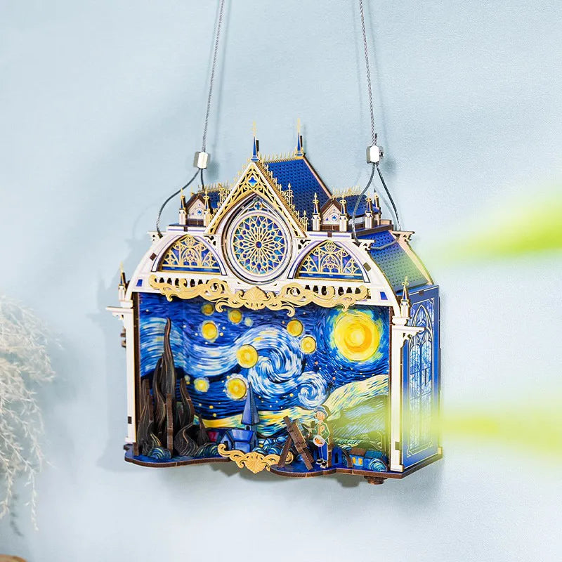 3D Wooden Puzzles Series Vincent's Starry Night