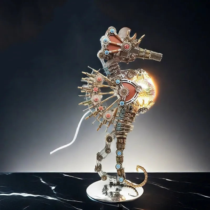 3D Metal Puzzles Series Steampunk Seahorse
