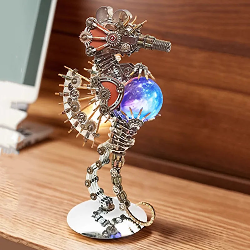3D Metal Puzzles Series Steampunk Seahorse