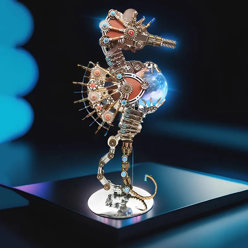 3D Metal Puzzles Series Steampunk Seahorse