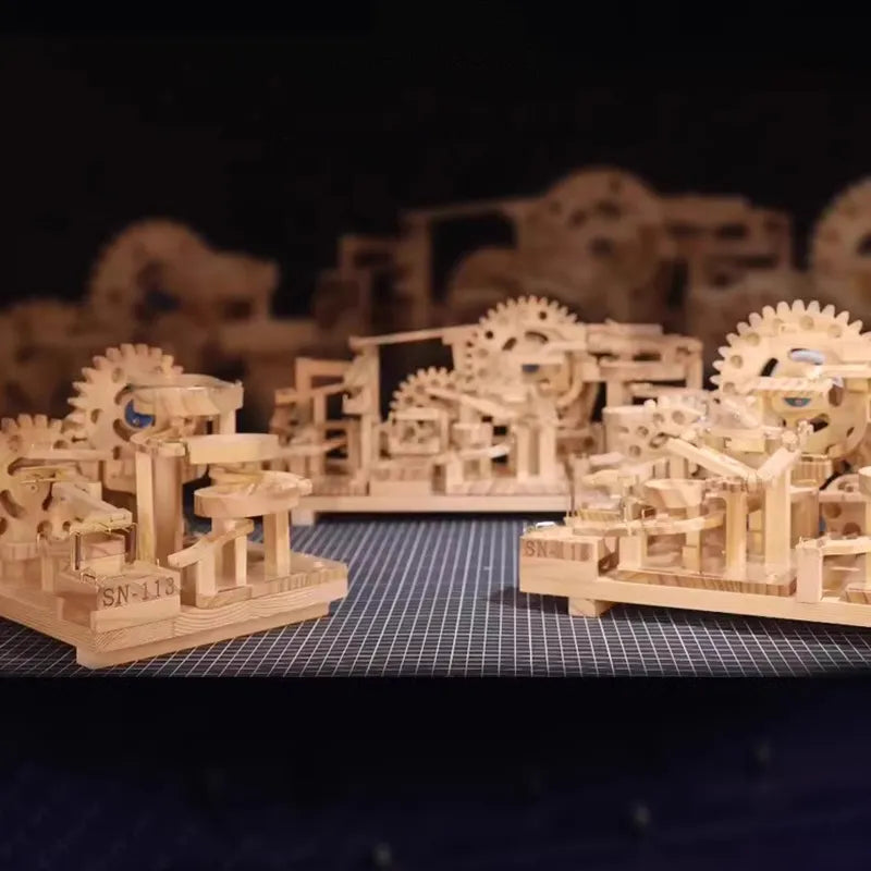 3D Wooden Puzzles Series SN-11 Mechanical Track Marble