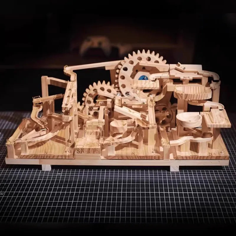 3D Wooden Puzzles Series SN-11 Mechanical Track Marble