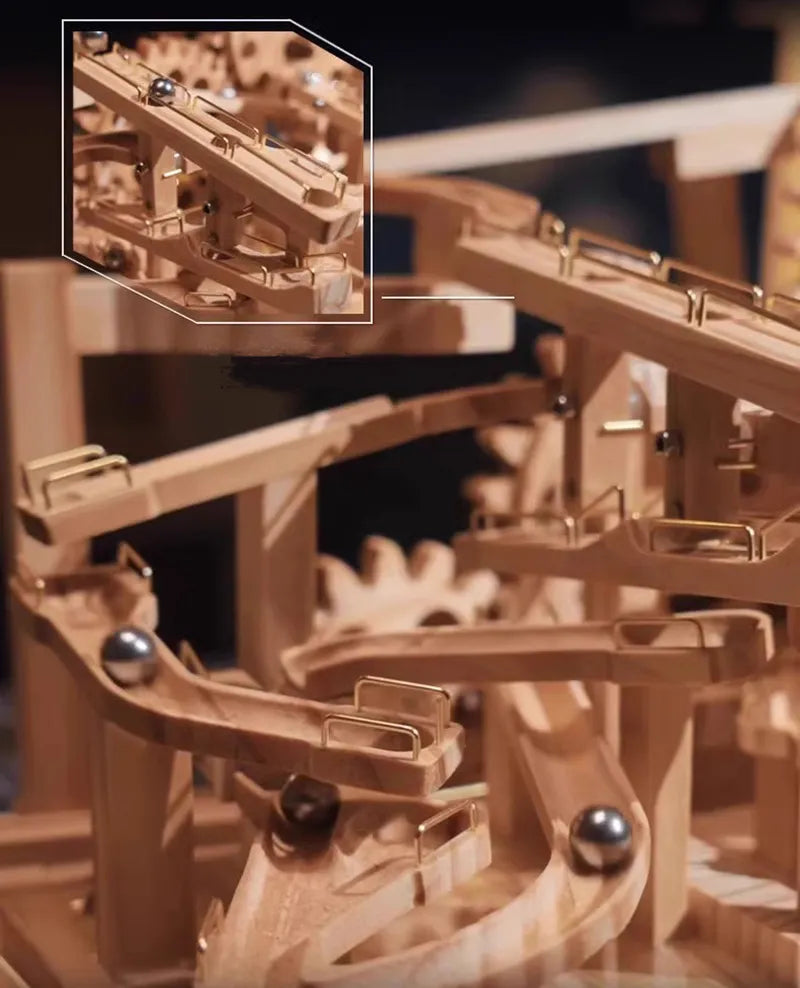 3D Wooden Puzzles Series SN-11 Mechanical Track Marble