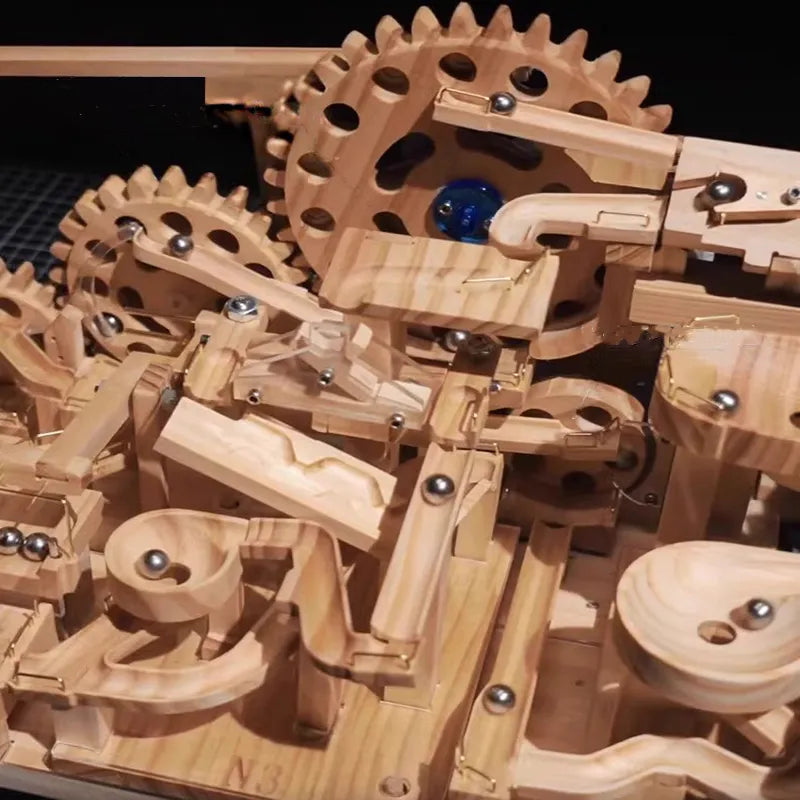 3D Wooden Puzzles Series SN-11 Mechanical Track Marble