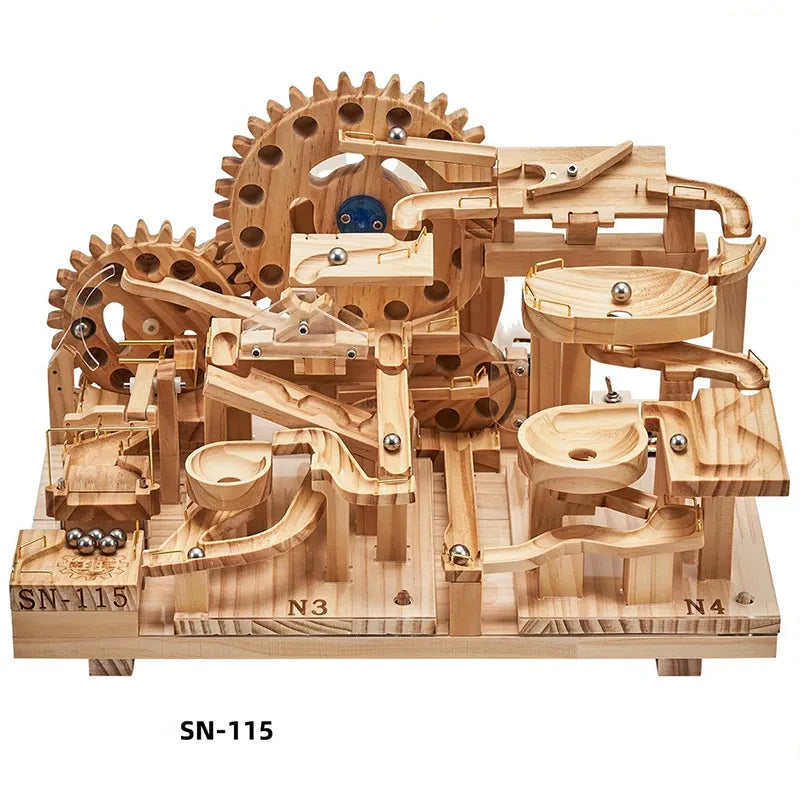 3D Wooden Puzzles Series SN-11 Mechanical Track Marble