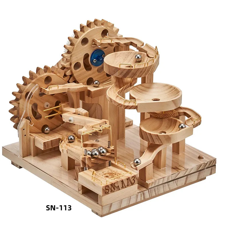 3D Wooden Puzzles Series SN-11 Mechanical Track Marble