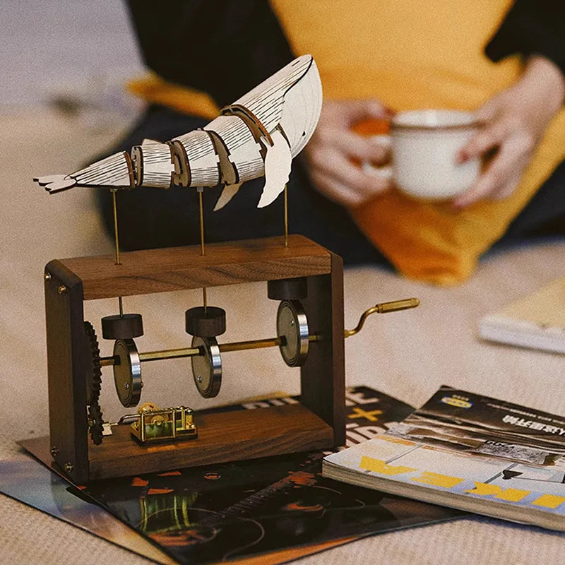 3D Wooden Puzzles Whalesong Dynamic Music Box