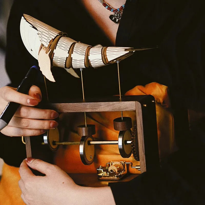 3D Wooden Puzzles Whalesong Dynamic Music Box