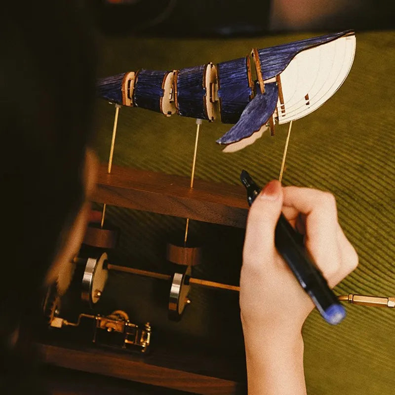 3D Wooden Puzzles Whalesong Dynamic Music Box