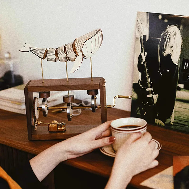 3D Wooden Puzzles Whalesong Dynamic Music Box