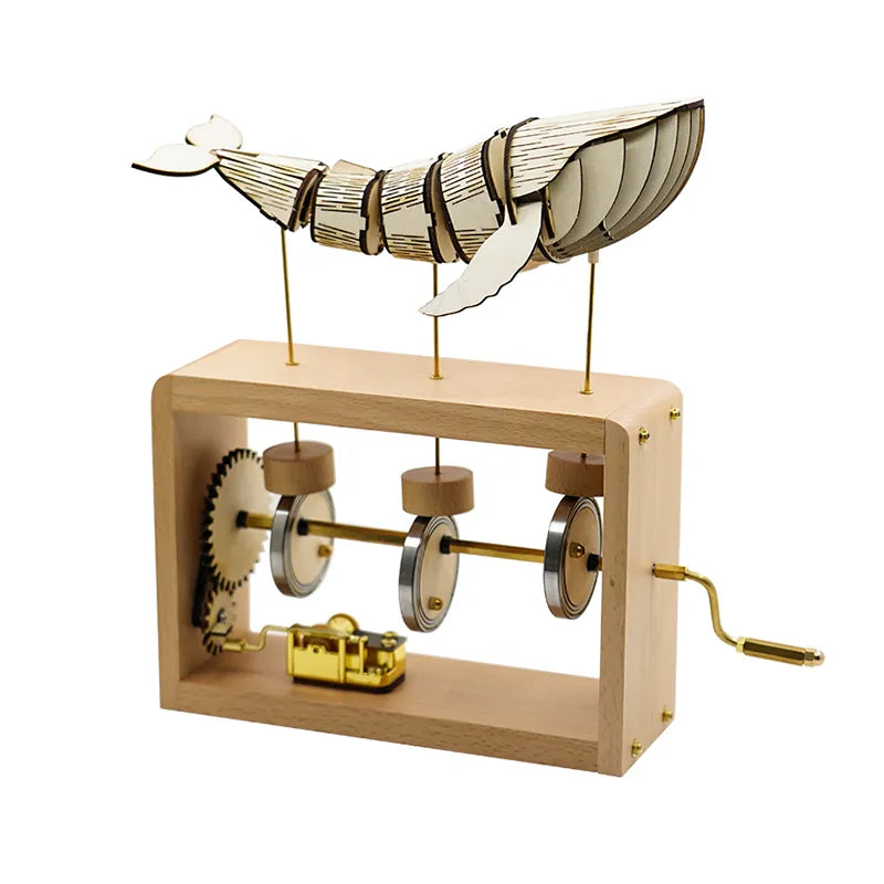 3D Wooden Puzzles Whalesong Dynamic Music Box