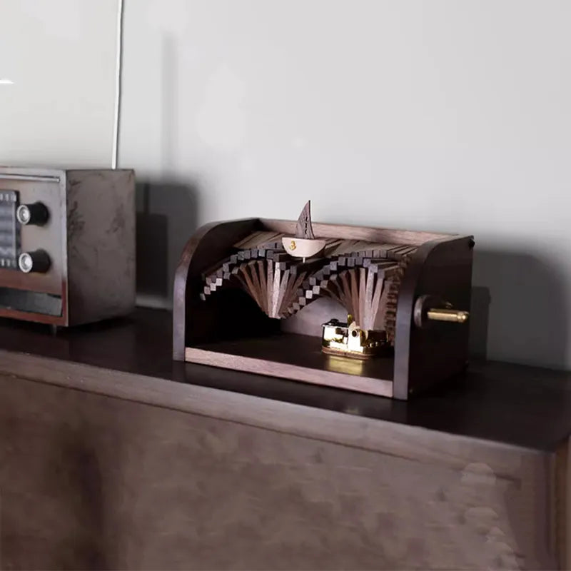 3D Wooden Puzzles Series Song of the Waves Music Box