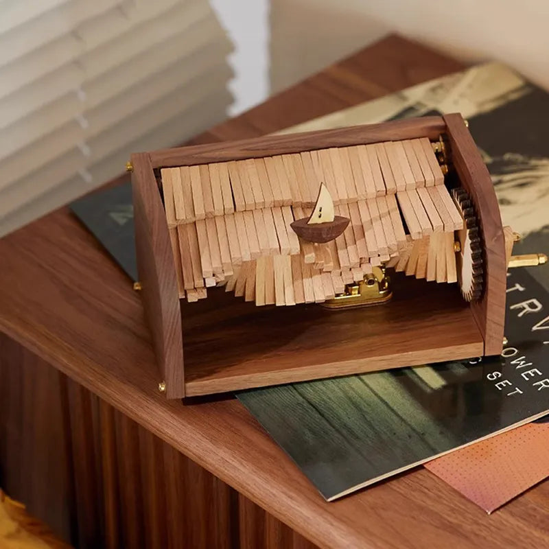 3D Wooden Puzzles Series Song of the Waves Music Box