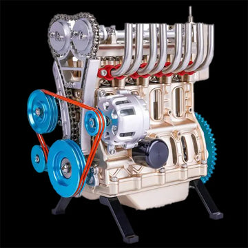 1/10 Full-Metal Inline Four-Cylinder Engine Assembly Model Kit