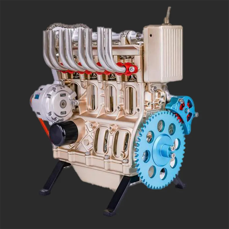 1/10 Full-Metal Inline Four-Cylinder Engine Assembly Model Kit
