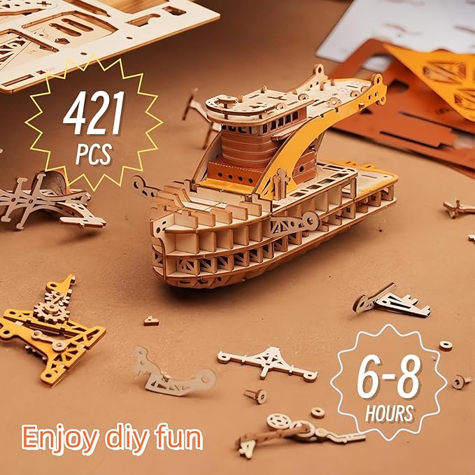 3D Wooden Puzzles Series Masterpiece Fantasy Airships