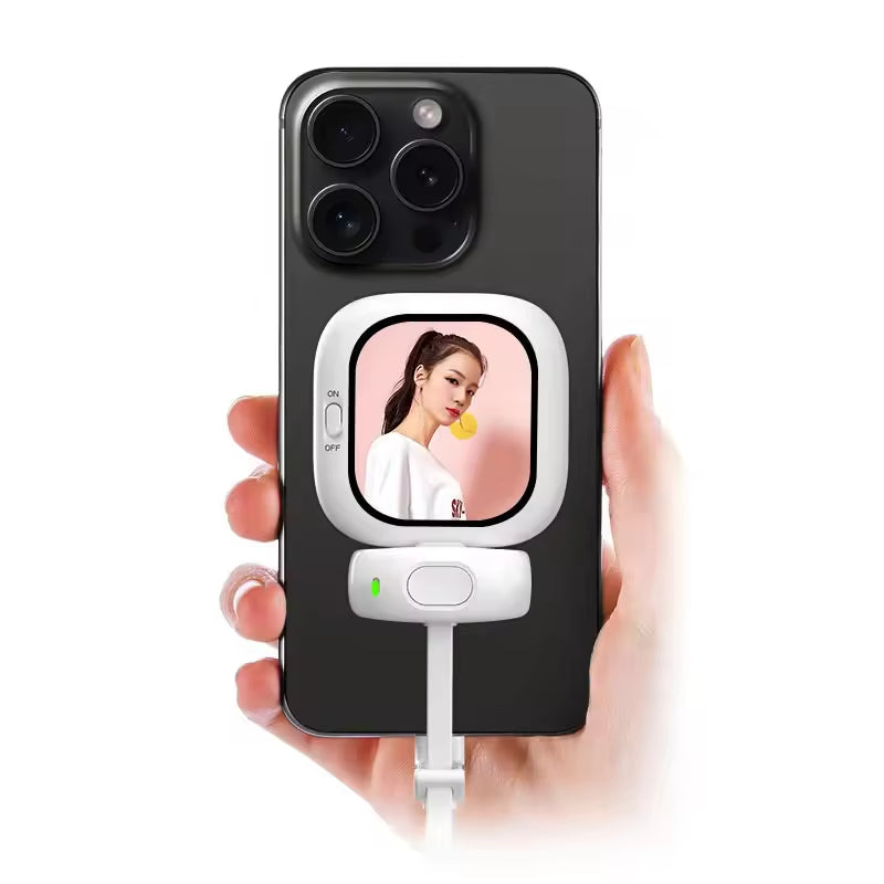 Mini Screen Magnetic Selfie Monitor Screen Remote Control 700nits for iPhone 12-16