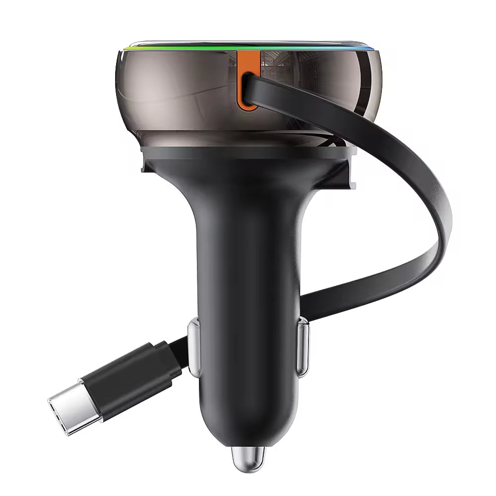 PD45W 3 in 1 Retractable Cable Car Charger