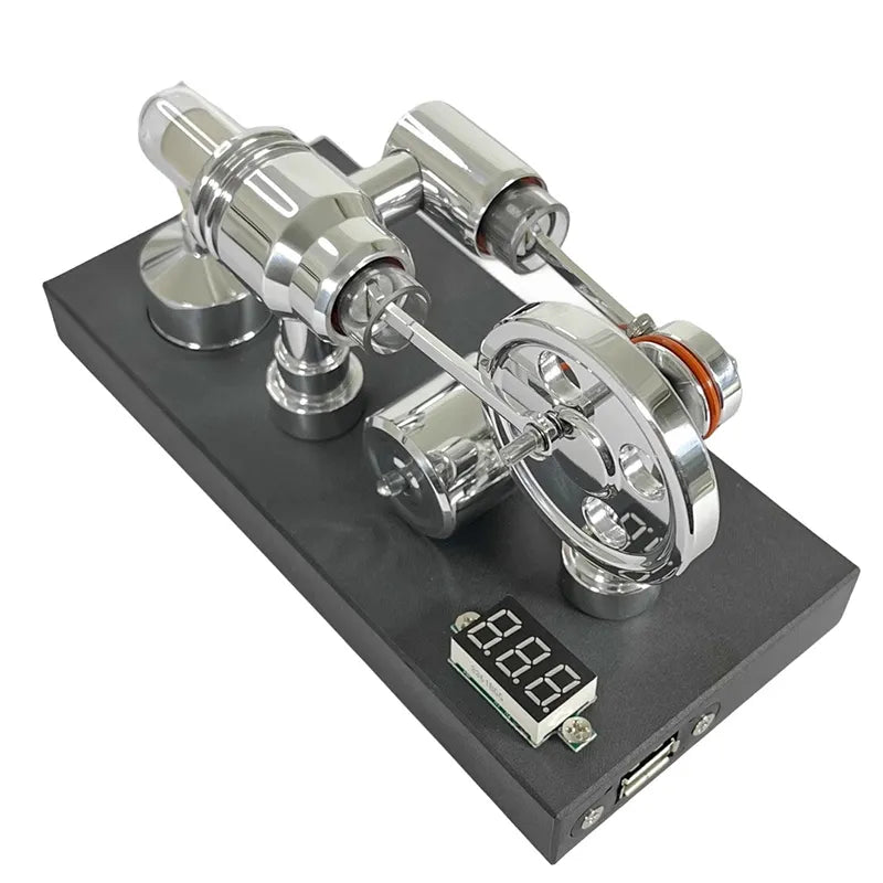Mirror-Finish Stirling Engine