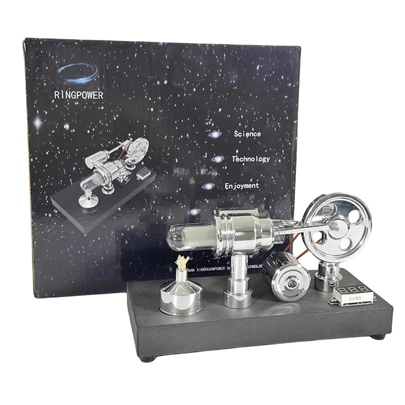 Mirror-Finish Stirling Engine