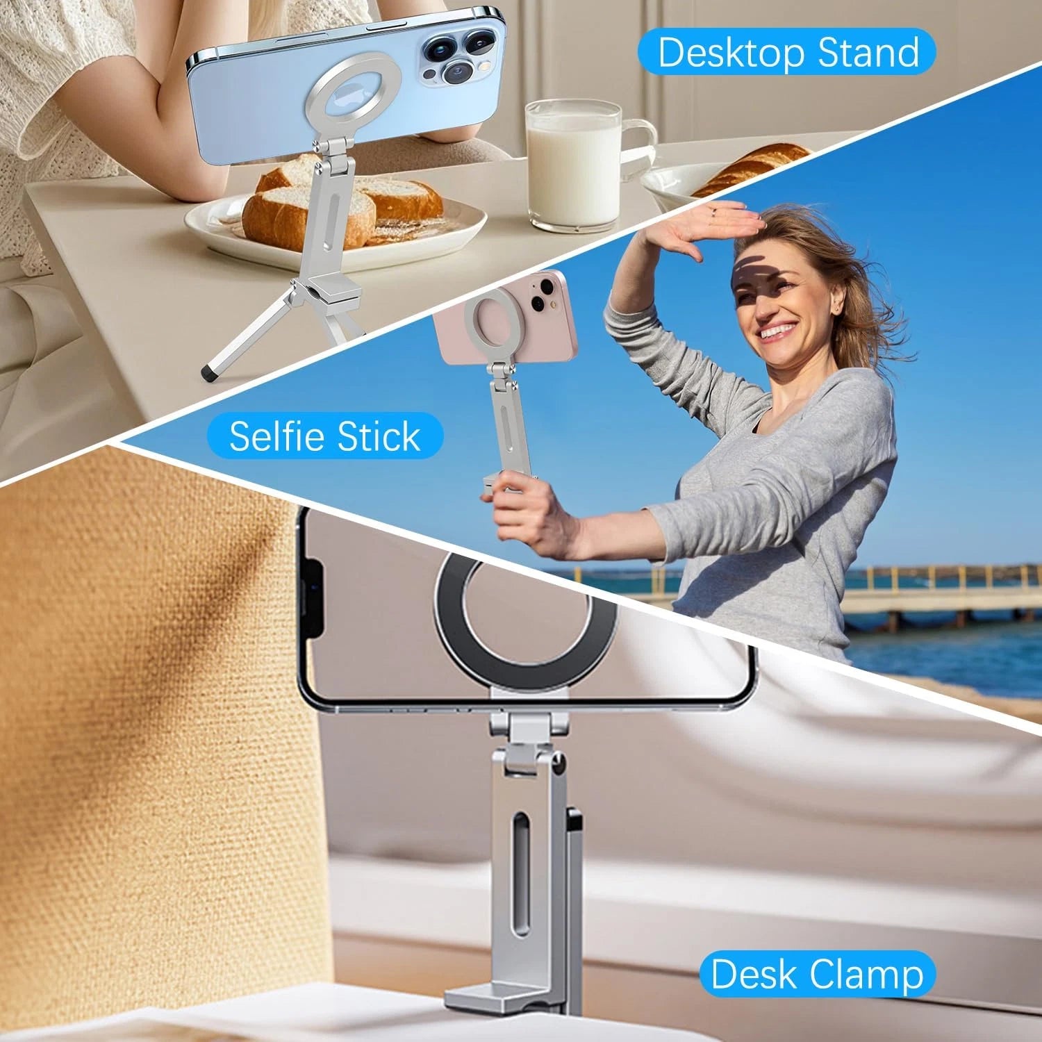 Compact Magnetic Phone Tripod Stand for phone
