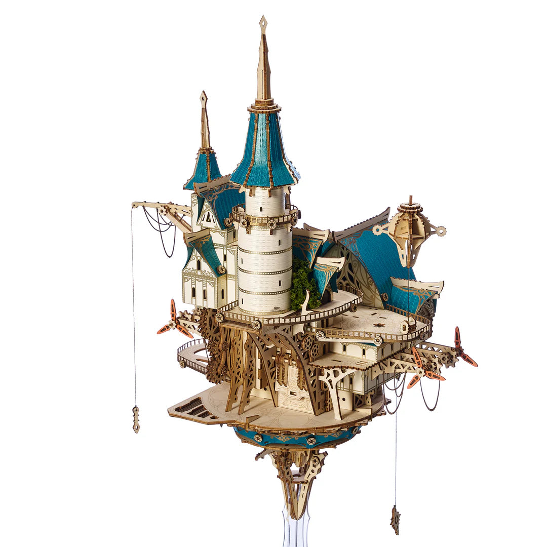 3D Wooden Puzzles Series Magical Floating Castle Design