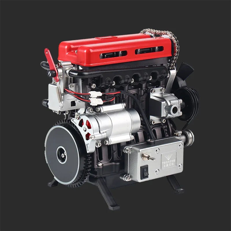 1/10 Turbocharged Full-Metal Inline Four-Cylinder Engine Model Kit