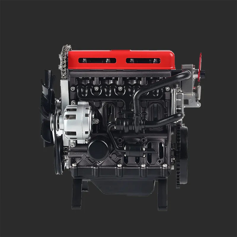 1/10 Turbocharged Full-Metal Inline Four-Cylinder Engine Model Kit