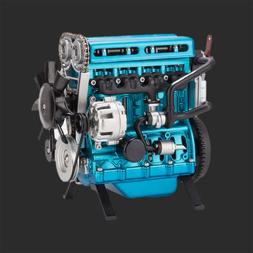 1/10 Turbocharged Full-Metal Inline Four-Cylinder Engine Model Kit