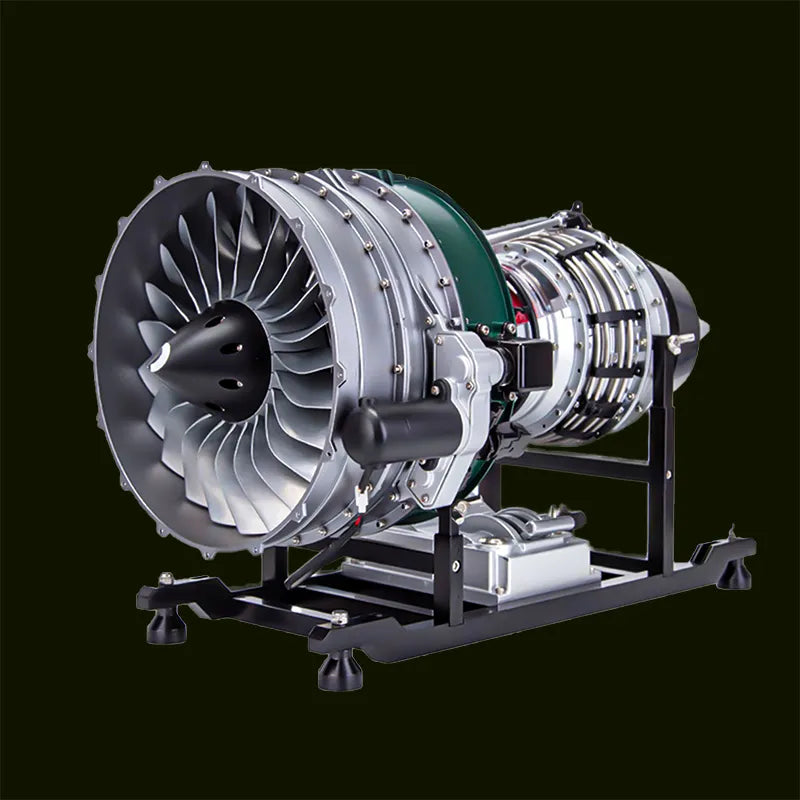 Twin-Spool Aircraft Turbofan Engine Kit – 1/10 DIY All-Metal Model