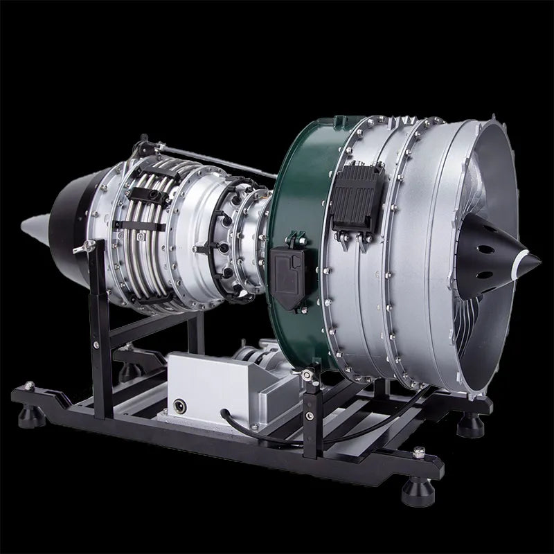 Twin-Spool Aircraft Turbofan Engine Kit – 1/10 DIY All-Metal Model